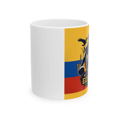 Flag Village Ecuador Sporting Flag Ceramic Coffee Mug 11oz ECU0004