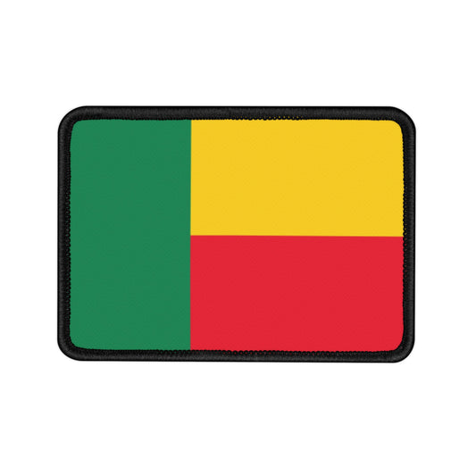Flag Village Benin Flag Embroidery Iron-On Patches