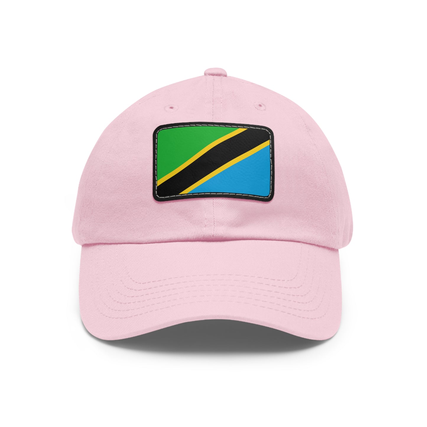 Flag Village Tanzania Flag Hat Cap with Leather Patch