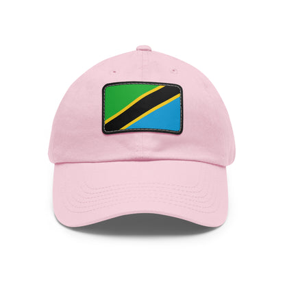 Flag Village Tanzania Flag Hat Cap with Leather Patch