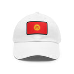 Flag Village Kyrgyzstan Flag Hat Cap with Leather Patch