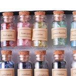 Flag Village Natural Gravel Drift Bottle Original Stone Gift Box Set DIY Wishing Bottle Crystal Specimen Souvenir