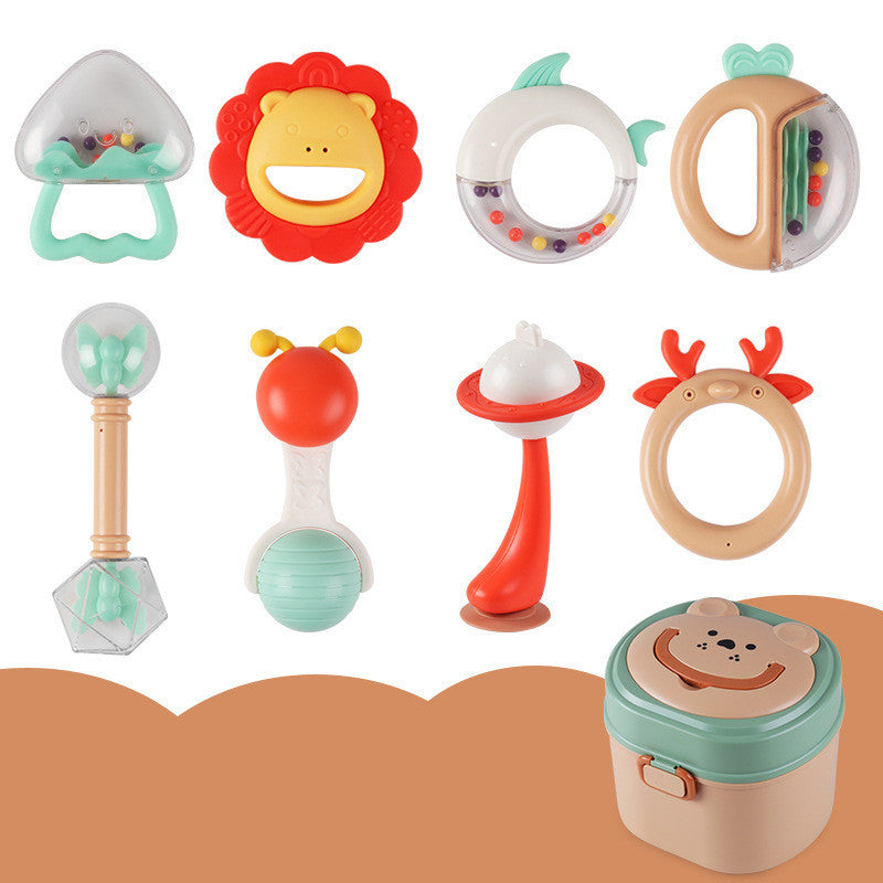 Flag Village Baby Rattle Plastic Toy Gift Box Set