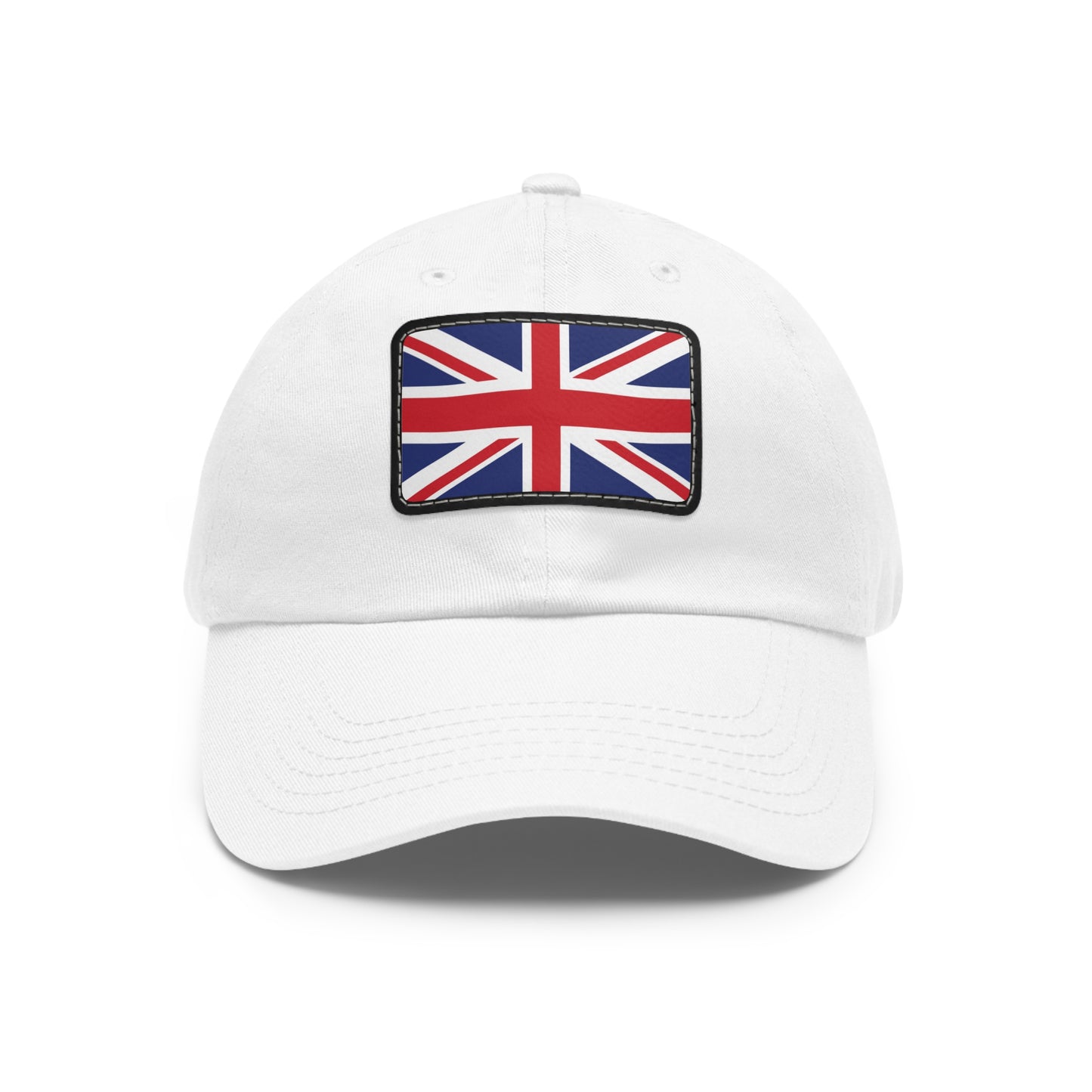 Flag Village United Kingdom Flag Hat Cap with Leather Patch