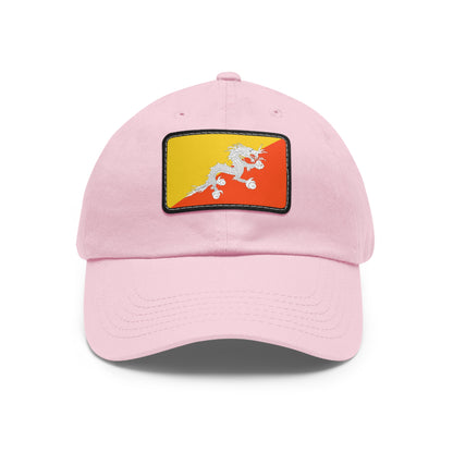 Flag Village Bhutan Flag Hat Cap with Leather Patch