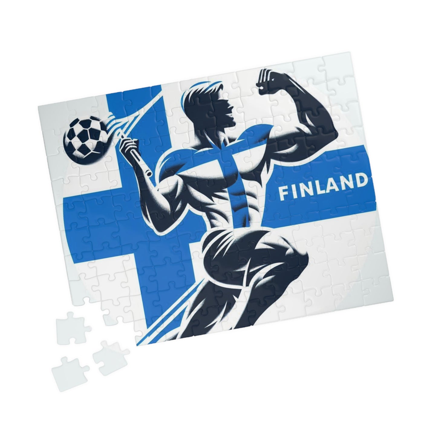 Flag Village Finland Sporting Flag Puzzle (110, 252, 520, 1014-piece) FIN0001