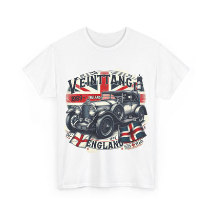 Flag Village UK Vintage Car Flag T-SHIRT Heavy Cotton Tee UK0006