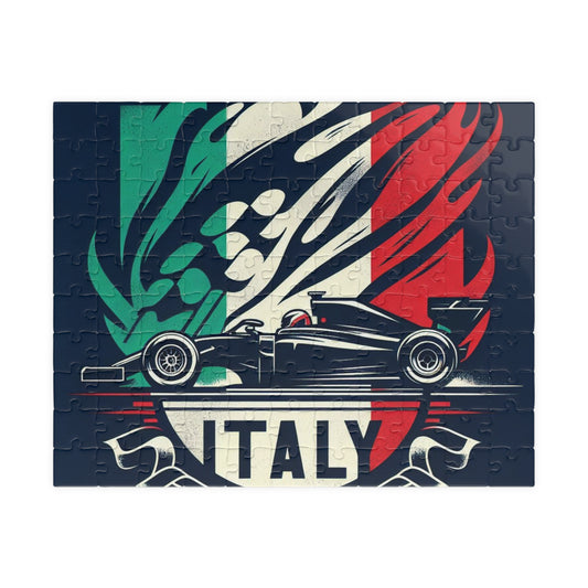 Flag Village Italy Racing Car Sporting Flag Puzzle (110, 252, 520, 1014-piece) ITA0012