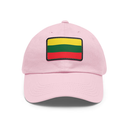Flag Village Lithuania Flag Hat Cap with Leather Patch