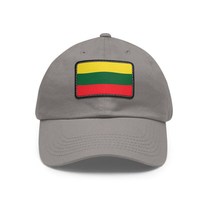 Flag Village Lithuania Flag Hat Cap with Leather Patch