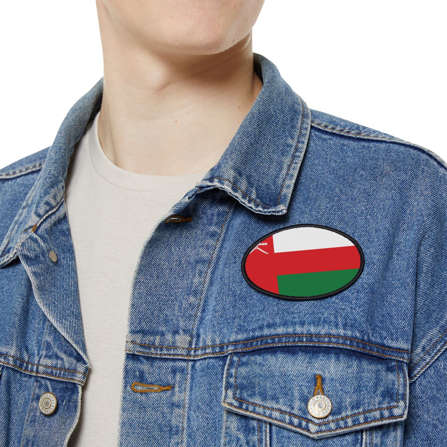 Flag Village Oman Flag Embroidery Iron-On Patches