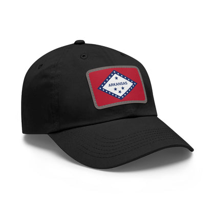 Flag Village USA American Arkansas State Flag Hat Cap with Leather Patch