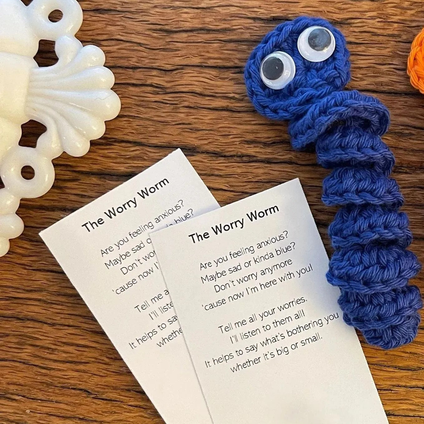Flag Village Worried About Worm Knitted Plush Gifts Plush Toy