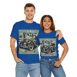 Flag Village USA Vintage Car Flag T-SHIRT Heavy Cotton Tee USA0015