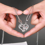 Flag Village Pendant Love Necklace Set Lover Valentine Gifts Stainless Steel Chain Necklace