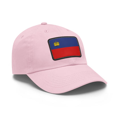 Flag Village Liechtenstein Flag Hat Cap with Leather Patch