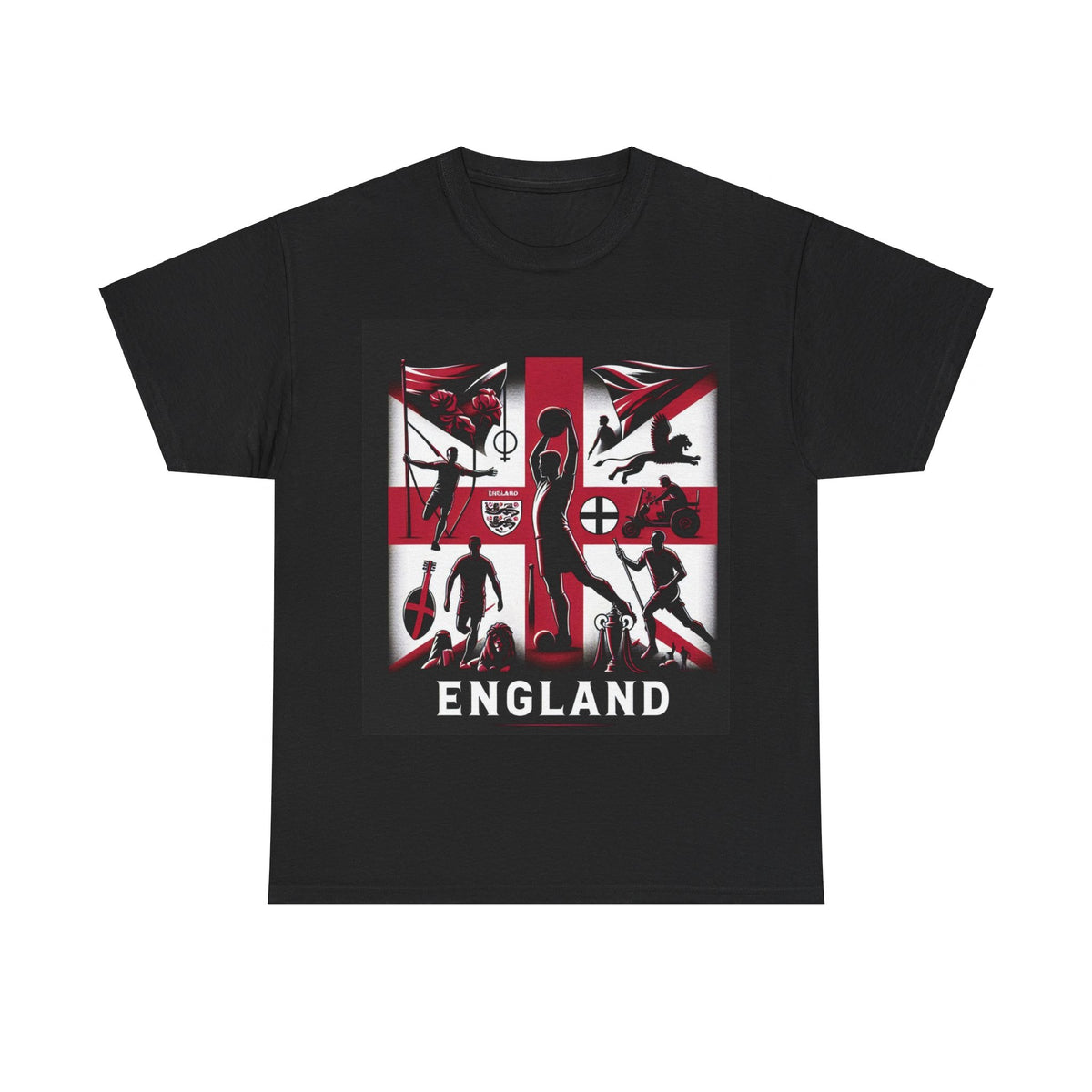 Flag Village England Sporting Flag T-SHIRT Heavy Cotton Tee GBR0005