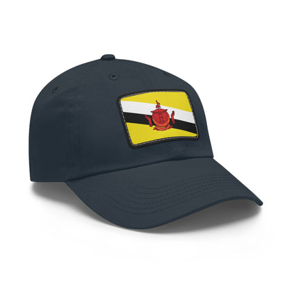 Flag Village Brunei Flag Hat Cap with Leather Patch