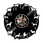 Flag Village Wall Clock Dog Breed Gifts