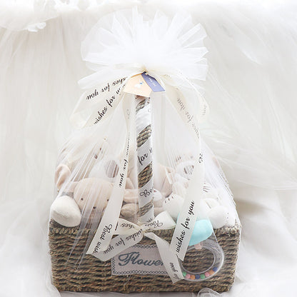 Flag Village Newborn Baby Color Cotton Toy Set Gift Box