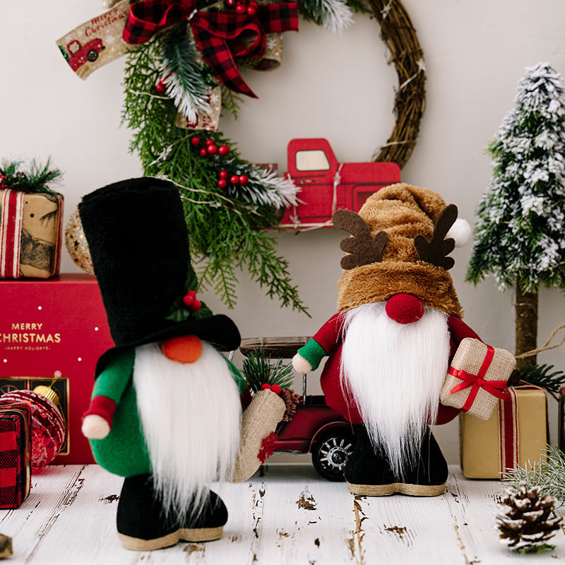 Flag Village Christmas Gnome Dolls Christmas Day Gifts Dwarves Home Decoration Gifts