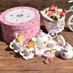 Flag Village Girl Mini Wooden With Box Kitchen Bowl Gift Cup Tea Set
