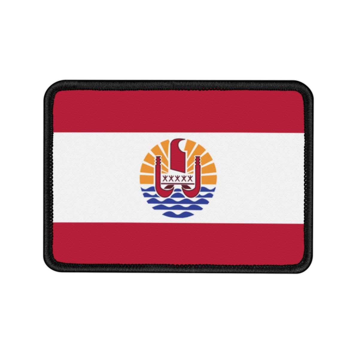 Flag Village Polynesia(French Polynesia) Flag Embroidery Iron-On Patches