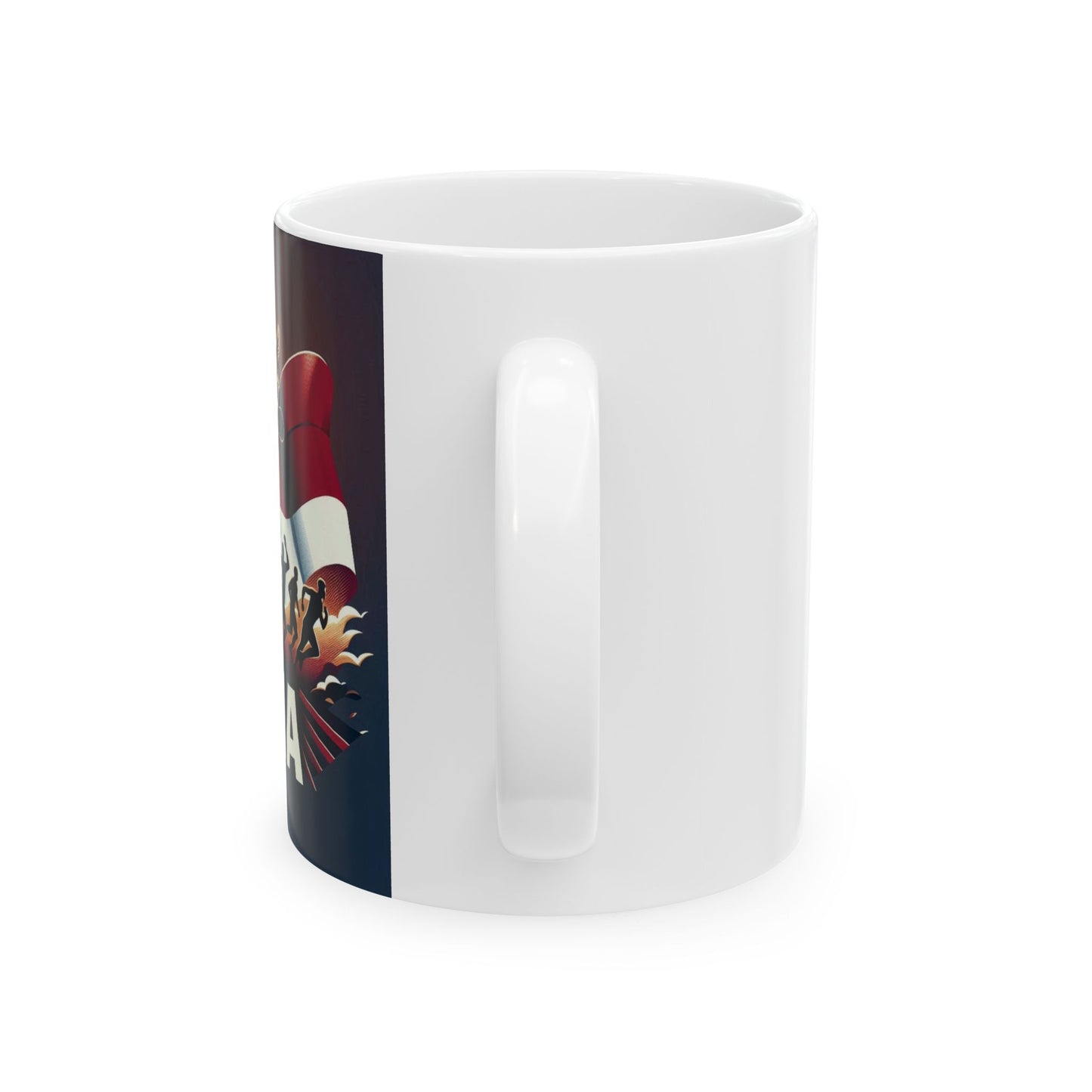 Flag Village Latvia Sporting Flag Ceramic Coffee Mug 11oz LVA0003