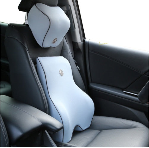 Flag Village Auto Tools Car Memory Cotton Lumbar Suit Pillow Back Pad Waist Car Interior Seat Four Seasons Universal New Slow Rebound