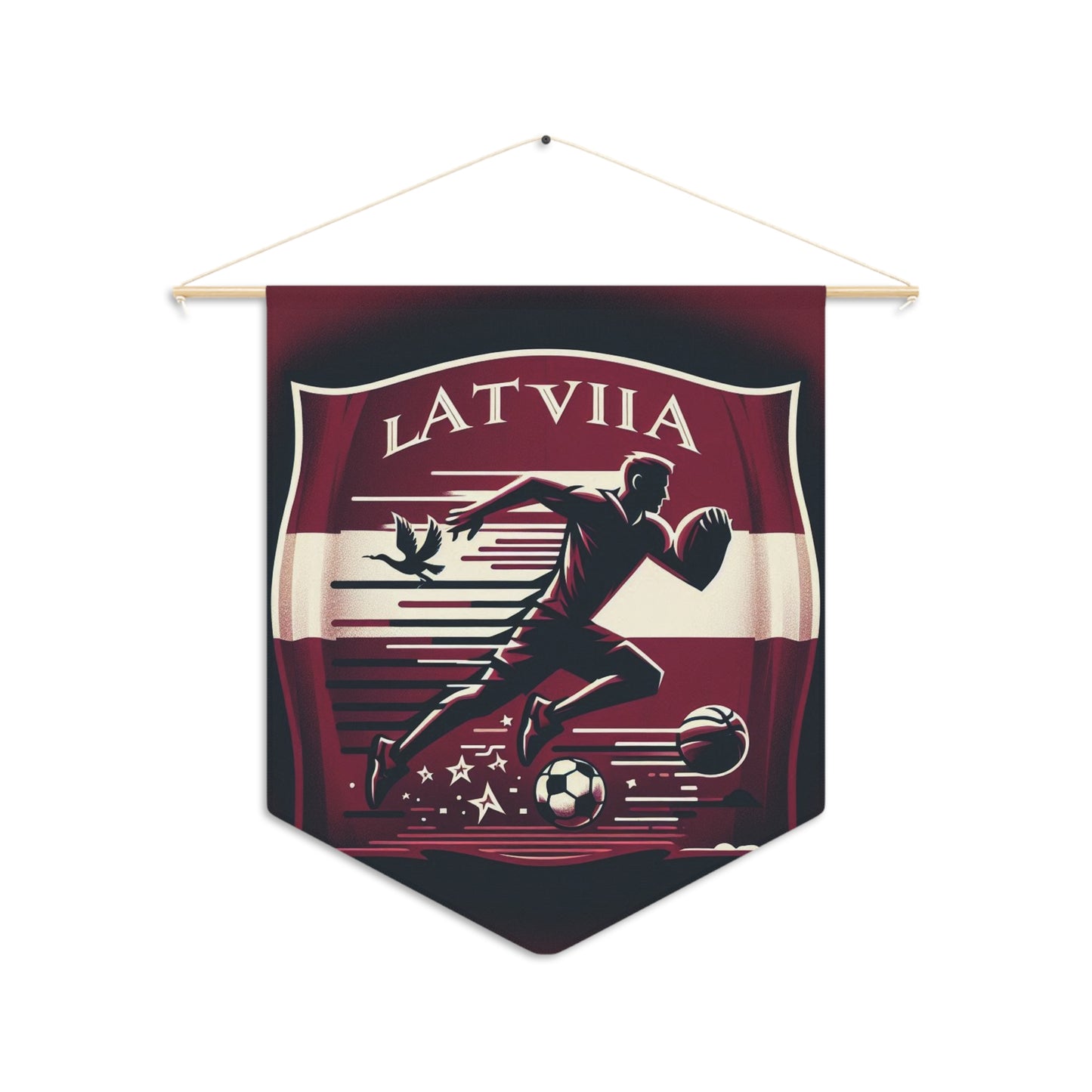 Flag Village Latvia Flag Pennant Sporting Home Wall decoration LVA0001