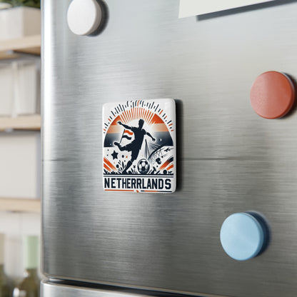 Flag Village Netherlands Flag Sporting Porcelain Magnet, Square NLD0005