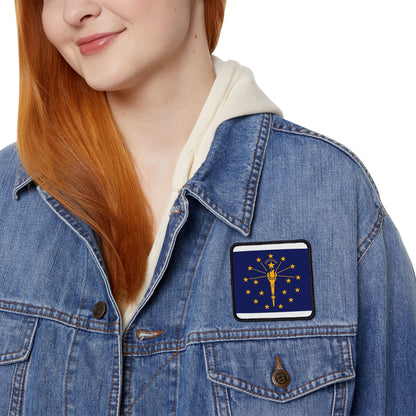 Flag Village Indiana State Flag Embroidery Iron-On Patches