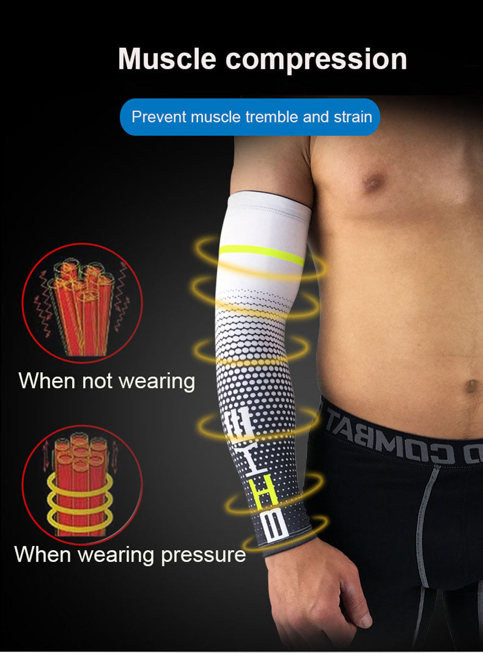 Flag Village Men's And Women's Breathable Outdoor Cycling Basketball Arm Guards