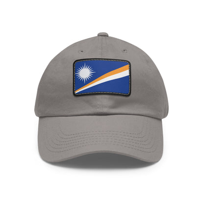 Flag Village Marshall Islands Flag Hat Cap with Leather Patch