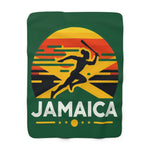 Flag Village JAMAICA Sporting Flag Sherpa Fleece Blanket JAM0008