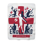 Flag Village ENGLAND Sporting Flag Sherpa Fleece Blanket GBR0009