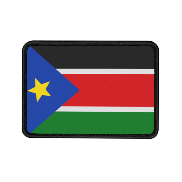 Flag Village South Sudan State Flag Embroidered Iron-On Patch