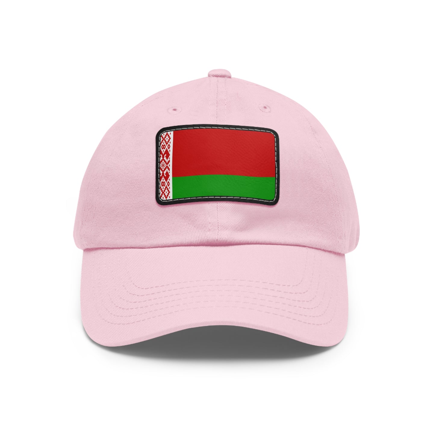 Flag Village Belarus Flag Hat Cap with Leather Patch