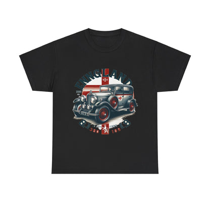 Flag Village UK Vintage Car Flag T-SHIRT Heavy Cotton Tee UK0016