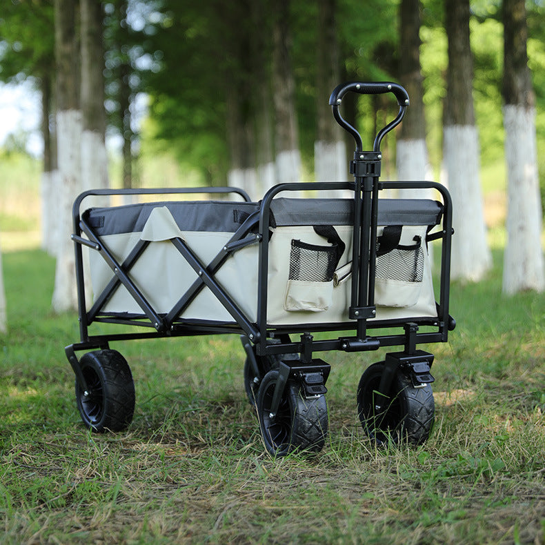 Flag Village New Outdoor Lightweight Camping Folding Small Trailer