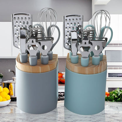 Flag Village Stainless Steel Kitchen Gadgets Household Kitchen Utensils Tray Peeler Egg Beating Scissors Gifts