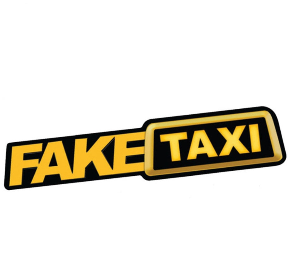 Flag Village Auto Tools Fake Taxi Drifting Sign Funny Car Sticker