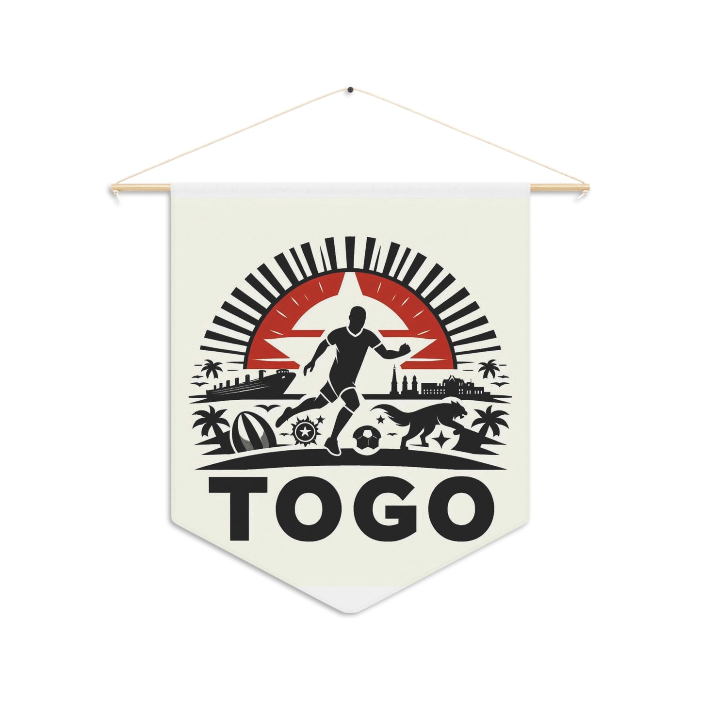 Flag Village Togo Flag Pennant Sporting Home Wall decoration TGO0002