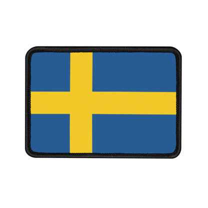 Flag Village Sweden Flag Embroidery Iron-On Patches
