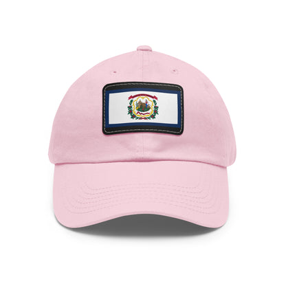 Flag Village USA West Virginia State Flag Hat Cap with Leather Patch