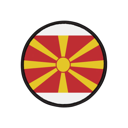 Flag Village Macedonia Flag Embroidery Iron-On Patches