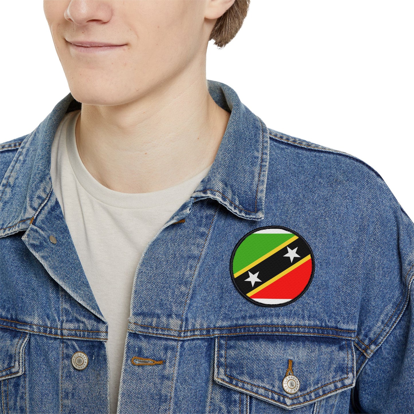 Flag Village Saint Kitts And Nevis Flag Embroidery Iron-On Patches