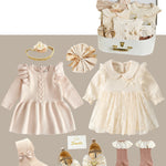 Flag Village Newborn Gift Box Spring And Summer Suit Girl Baby Full Moon Gift