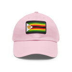 Flag Village Zimbabwe Flag Hat Cap with Leather Patch
