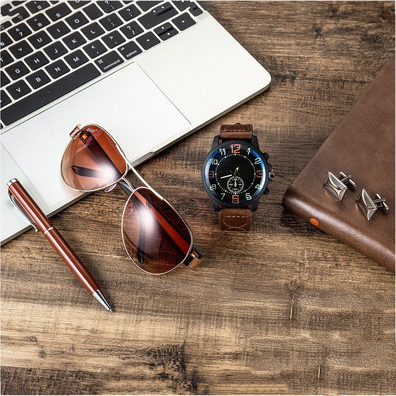 Flag Village Present Gift Box Set Men Watch Sung